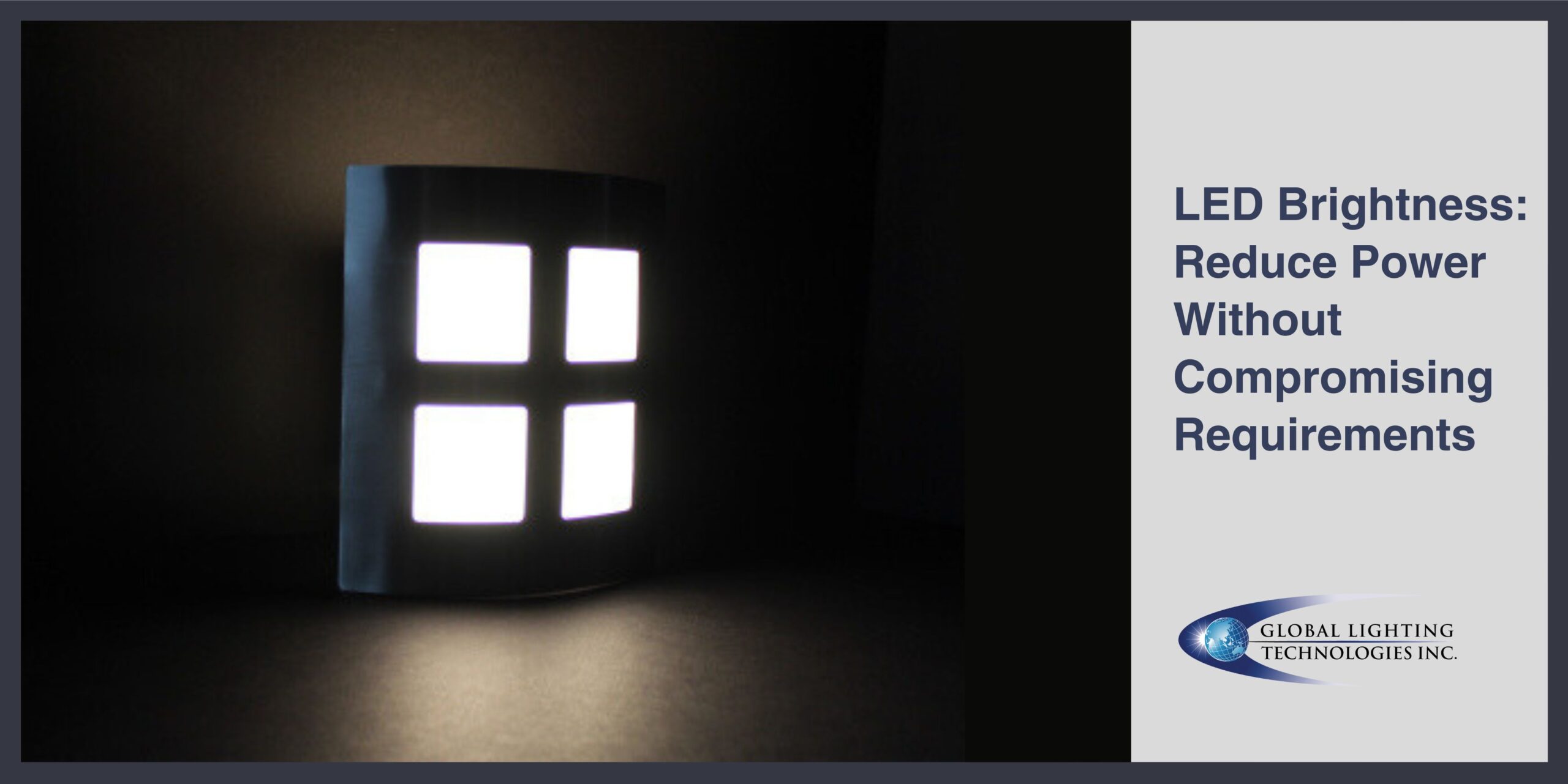 An article header that shows a light fixture illuminated and attached to a wall 